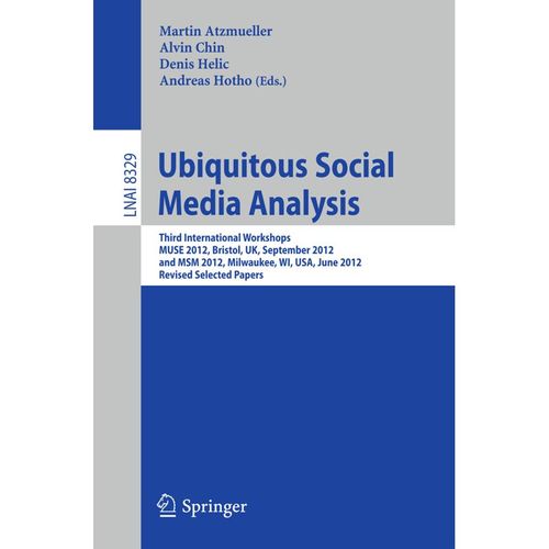 Ubiquitous Social Media Analysis, Kartoniert (TB)