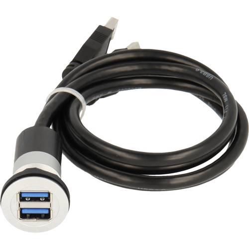 2 x USB 3.0 Buchse A - 2 x USB 3.0 Stecker A Schlegel Elektrokontakt RRJ_2USB3 Schlegel Inhalt: 1 St.