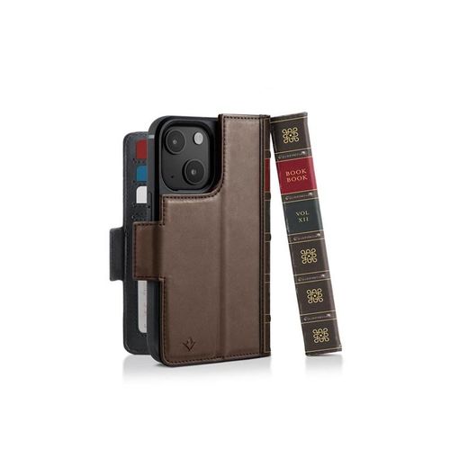 Twelve South BookBook with MagSafe for iPhone 14 - Brown