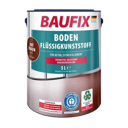 Boden-Flüssigkunststoff 5 l, rotbraun