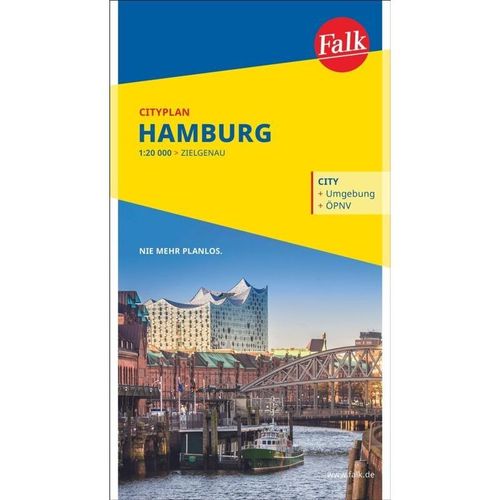 Falk Cityplan Hamburg 1:22.500, Karte (im Sinne von Landkarte)