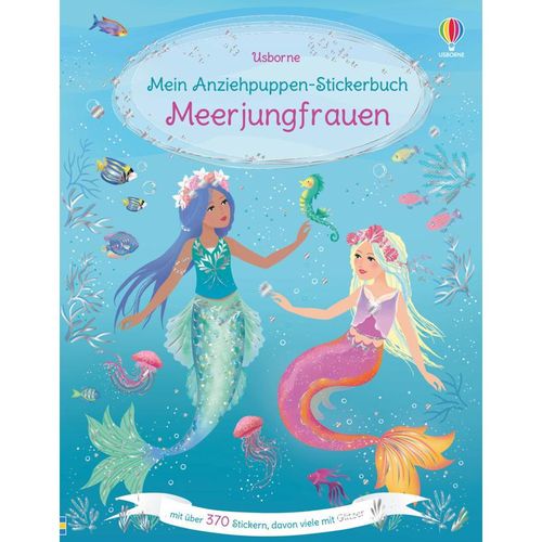 Mein Anziehpuppen-Stickerbuch: Meerjungfrauen - Fiona Watt, Kartoniert (TB)
