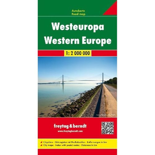 Freytag & Berndt Autokarte Westeuropa. Europa Occidental. West-Europa. Europa Occidental. West-Europa, Karte (im Sinne von Landkarte)