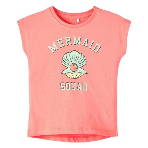 name it - T-Shirt NMFVIOLET in georgia peach, Gr.98