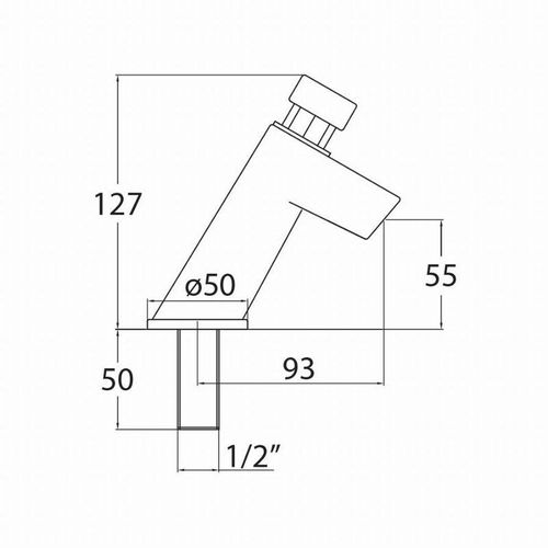 Zeitgesteuerter Wasserhahn 40 M28x1.5 14 s Clever 60734