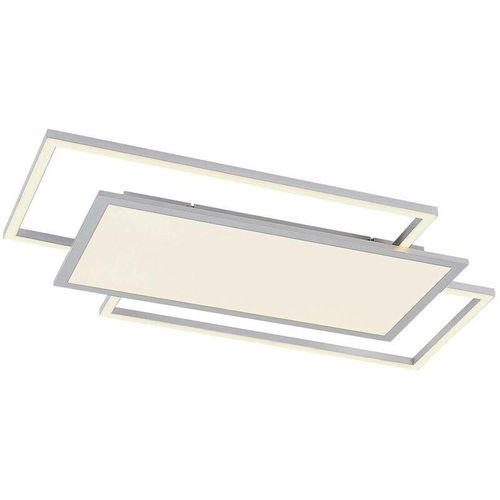 Ciaran LED-Deckenlampe, Rechtecke, cct - silber - Lucande
