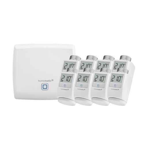 HOMEMATIC IP Heizkörperthermostat "SET: Access Point + 8St. heizkörperthermostat" Heizkörperthermostate weiß (grundfarbe)