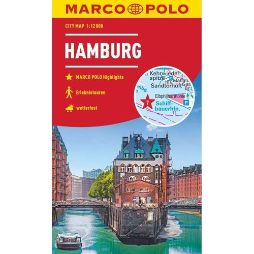 MARCO POLO Cityplan Hamburg 1:12.000, Karte (im Sinne von Landkarte)