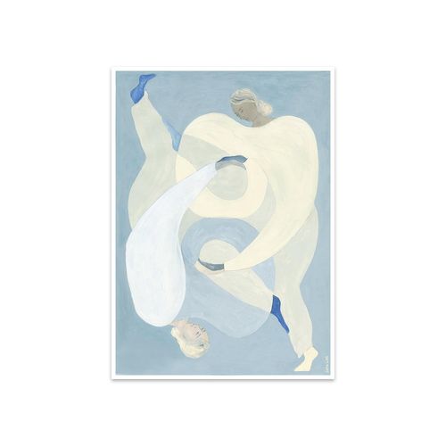 The Poster Club - Hold You - Blue von Sofia Lind, 50 x 70 cm