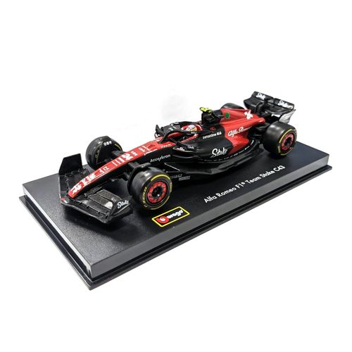 Bburago 18-38086 - Modellauto - F1 Alfa Romeo C43 #24 Zhou (mit Helm, Maßstab 1:43) Formel 1