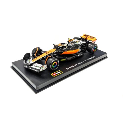 Bburago 18-38088 - Modellauto - F1 McLaren MCL60 '23 #4 Norris (mit Helm, Maßstab 1:43) Formel 1