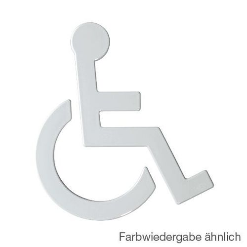 Hewi Universal Türschild, Rollstuhl, 801.91.030 97,