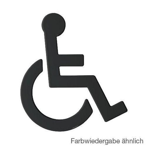 Hewi Universal Türschild, Rollstuhl, 801.91.030 90,