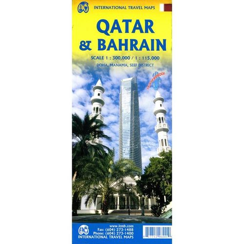 Qatar & Bahrain, Karte (im Sinne von Landkarte)