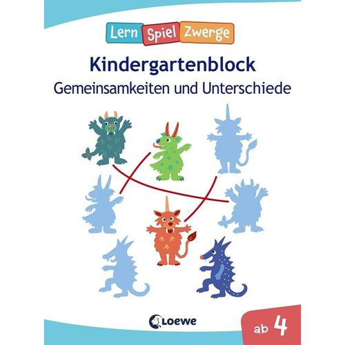 LernSpielZwerge Kindergartenblock - Gemeinsamkeiten und Unterschiede, Kartoniert (TB)