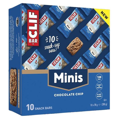 Clif Bar Unisex MINI Riegel Chocolate Chip Karton Karton (10 x 28g)