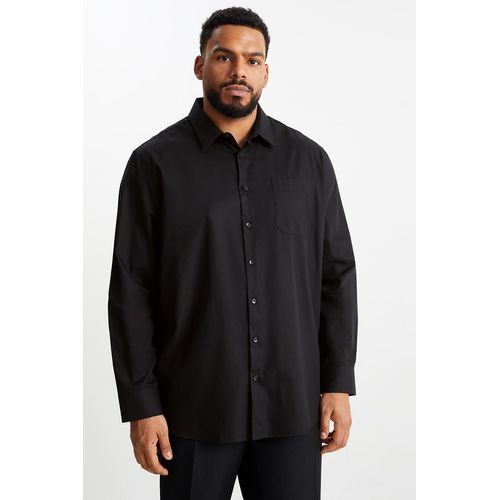 C&A Overhemd-regular fit-gemakkelijk te strijken, Zwart, Maat: 6XL
