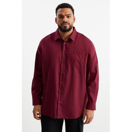 C&A Overhemd-regular fit-gemakkelijk te strijken, Rood, Maat: 4XL