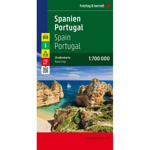 Spanien - Portugal, Straßenkarte 1:700.000, freytag & berndt. Spain, Portugal. España, Portugal. Espagne, Portugal. Spagna, Portugal, Karte (im Sinne von Landkarte)