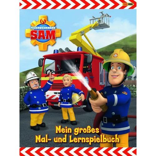 Feuerwehrmann Sam / Feuerwehrmann Sam - Mein großes Mal- und Lernspielbuch, Kartoniert (TB)