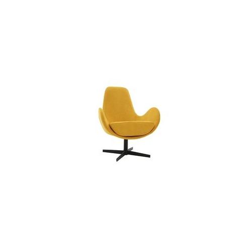 Design-Sessel Samteffekt Gelb ANDY