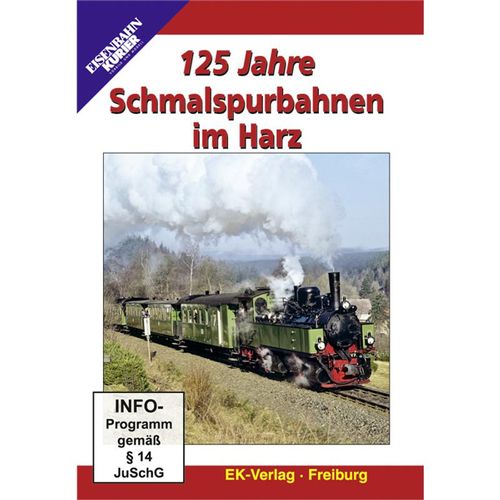 125 Jahre Schmalspurbahnen im Harz,1 DVD (DVD)