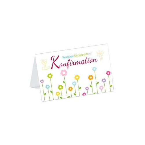 LUMA Konfirmationskarte Blumen DIN B6