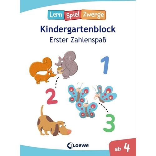 LernSpielZwerge, Kindergartenblock - Erster Zahlenspaß, Taschenbuch