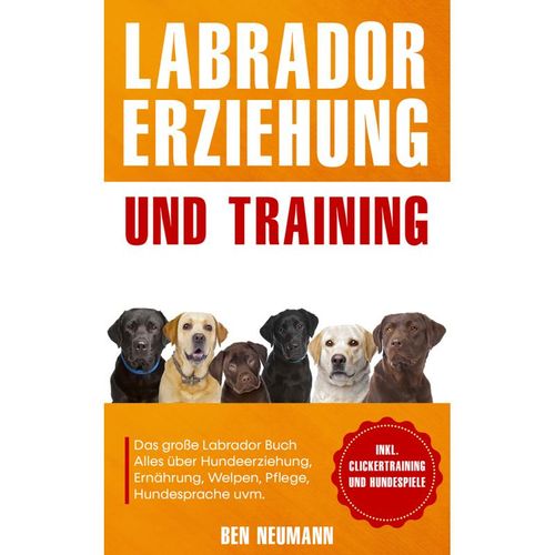 Labrador Erziehung und Training: Das große Labrador Buch - Ben Neumann, Kartoniert (TB)