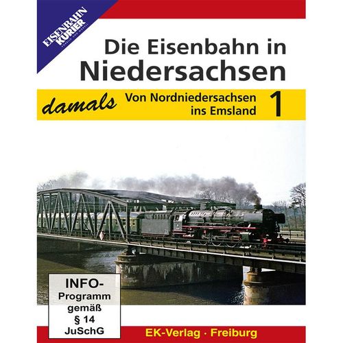 Die Eisenbahn in Niedersachsen - damals.Tl.1,DVD (DVD)