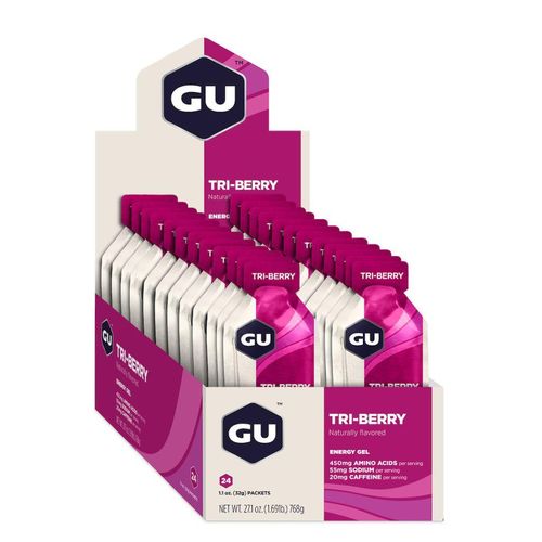 Gu Unisex Energy Gel Tri Berry Karton (24 x 32g)