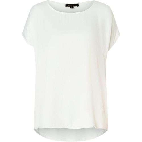 MORE & T-Shirt, Satin-Vorderseite, für Damen, weiß, 44