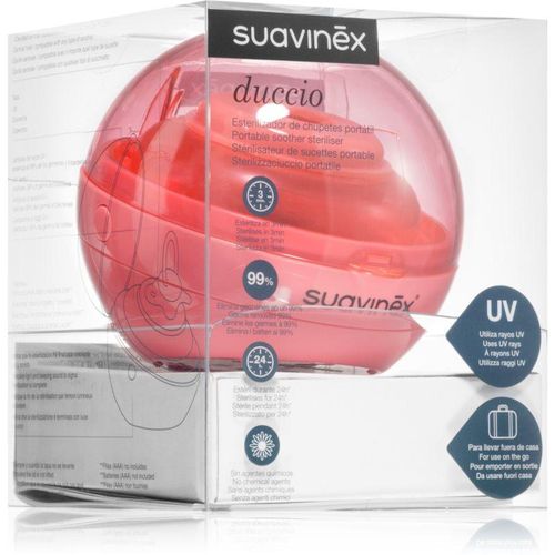 Suavinex Portable Soother Steriliser uv-sterilisator Pink 1 st