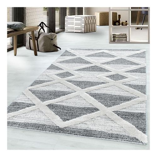 Modern Designer Elegante Teppich, Hoch-Tief Effekt 3D Boho Teppich, Pflegeleicht