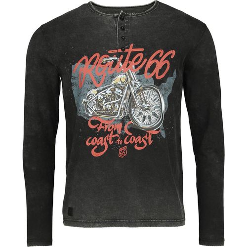 Rock Rebel by EMP Rock Rebel X Route 66 - Longsleeve Langarmshirt schwarz in M