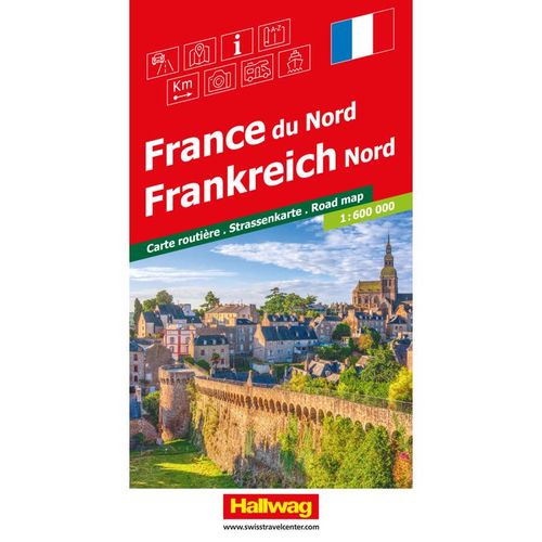 Frankreich Nord Strassenkarte 1:600 000, Karte (im Sinne von Landkarte)