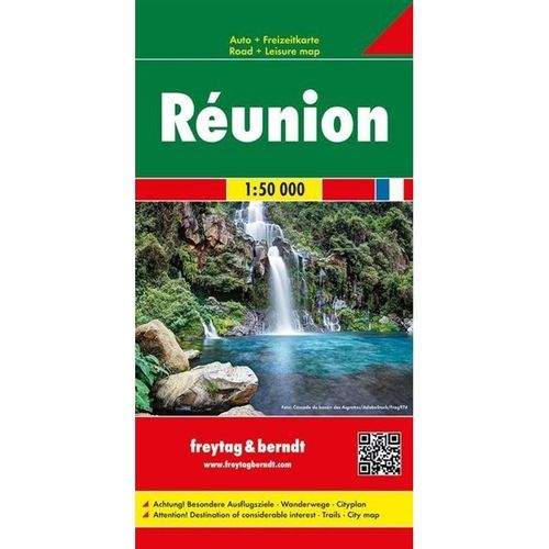 Freytag & Berndt Auto + Freizeitkarte Réunion / La Réunion / Riunione / Reunión, Autokarte 1:50.000, Karte (im Sinne von Landkarte)
