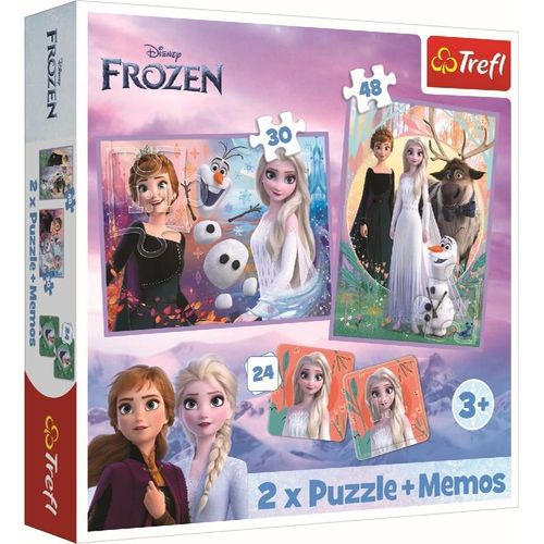 2 in 1 Puzzles + Memo Disney Frozen 2