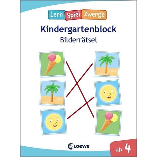 LernSpielZwerge Kindergartenblock - Bilderrätsel, Kartoniert (TB)