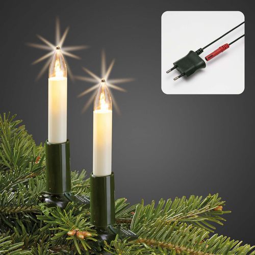 Lichterkette Made-in-Germany Christbaumbeleuchtung innen, 20 warm-weiße LED