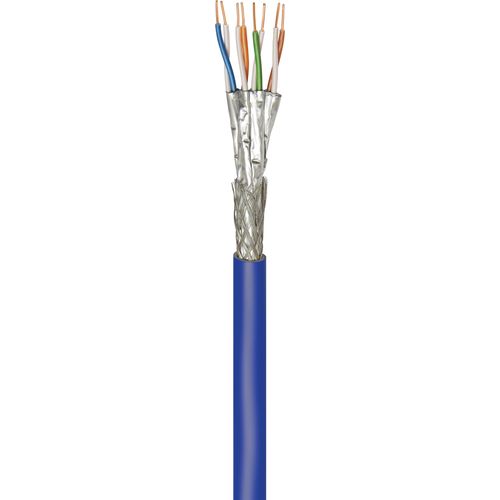 CAT 7A+ Netzwerkkabel, S/FTP (PiMF), Blau, 500 m