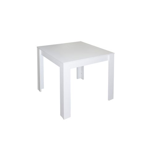 Esstisch Bull 0567 80x80 weiss matt B/H/T 80/120 x 75 x 80 cm
