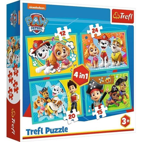 4 in 1 Puzzle - Paw Patrol (Kinderpuzzle)