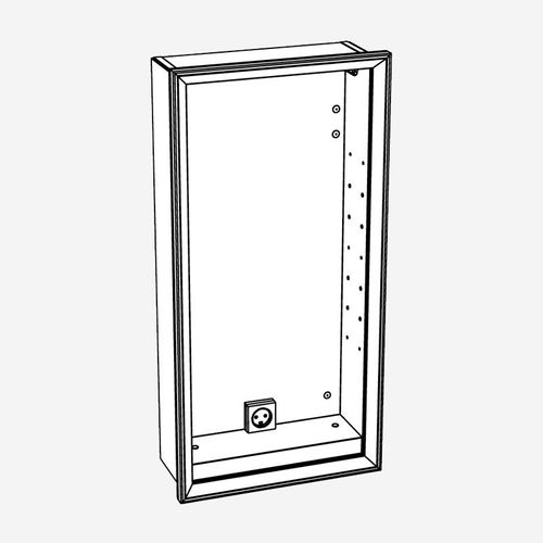 neoro n60 Korpus mit elektronischen Bauteilen für Spiegelschrank B: 40 cm mit Anschlag links, für die Schweiz, BL001110,