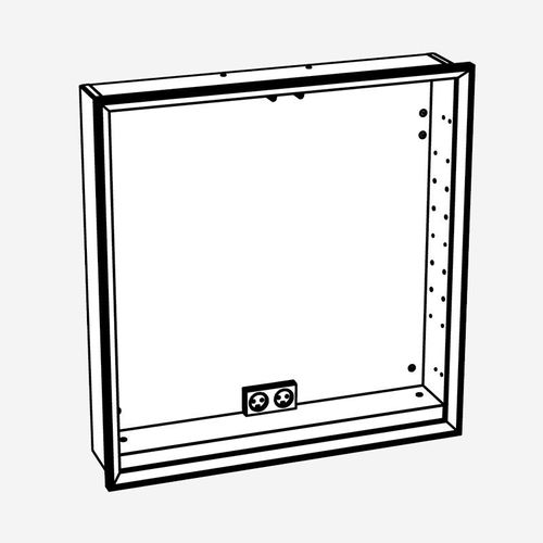 neoro n60 Korpus mit elektronischen Bauteilen für Spiegelschrank B: 80 cm, BL001114,