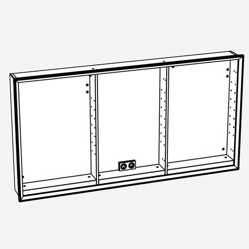 neoro n60 Korpus mit elektronischen Bauteilen für Spiegelschrank B: 140 cm, für die Schweiz, BL001121,