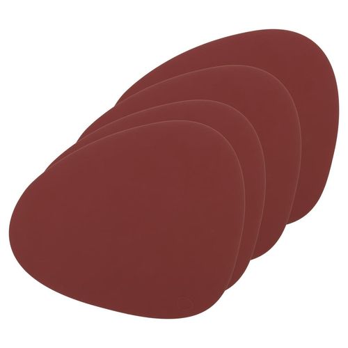 LindDNA - Tischset Curve L, Nupo rot (4er-Set)