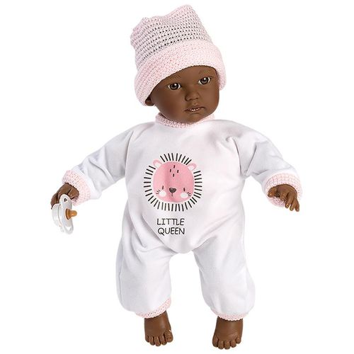 Babypuppe LITTLE QUEEN (30cm) in weiß/rosa