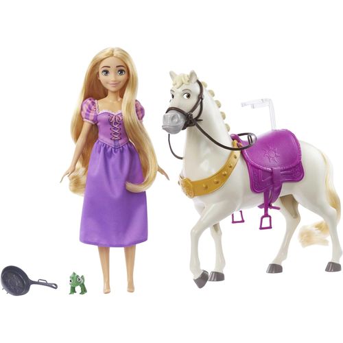 MATTEL Disney Prinzessinen Spielpuppe "Rapunzel & Maximus", mehrfarbig