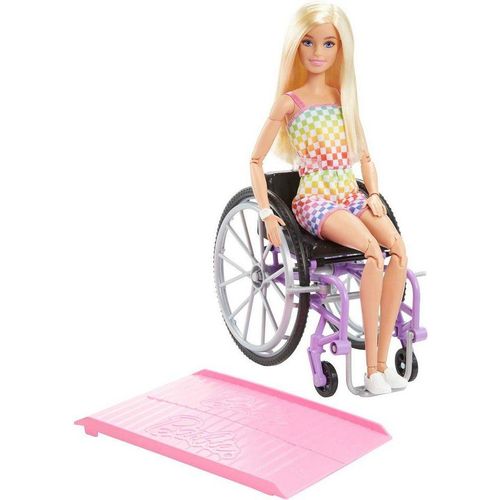Barbie Anziehpuppe Fashionistas, im Rollstuhl, bunt